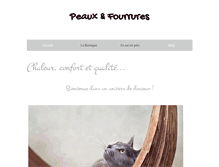 Tablet Screenshot of peauxfourrures.com